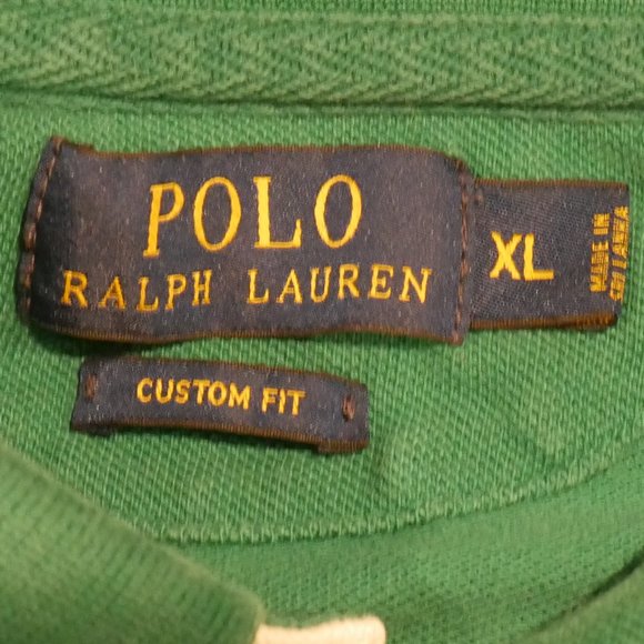 🚫SOLD🚫 Polo Ralph Lauren Indian Head Collegiate Polo Shirt Custom Fit Size XL - Picture 6 of 6